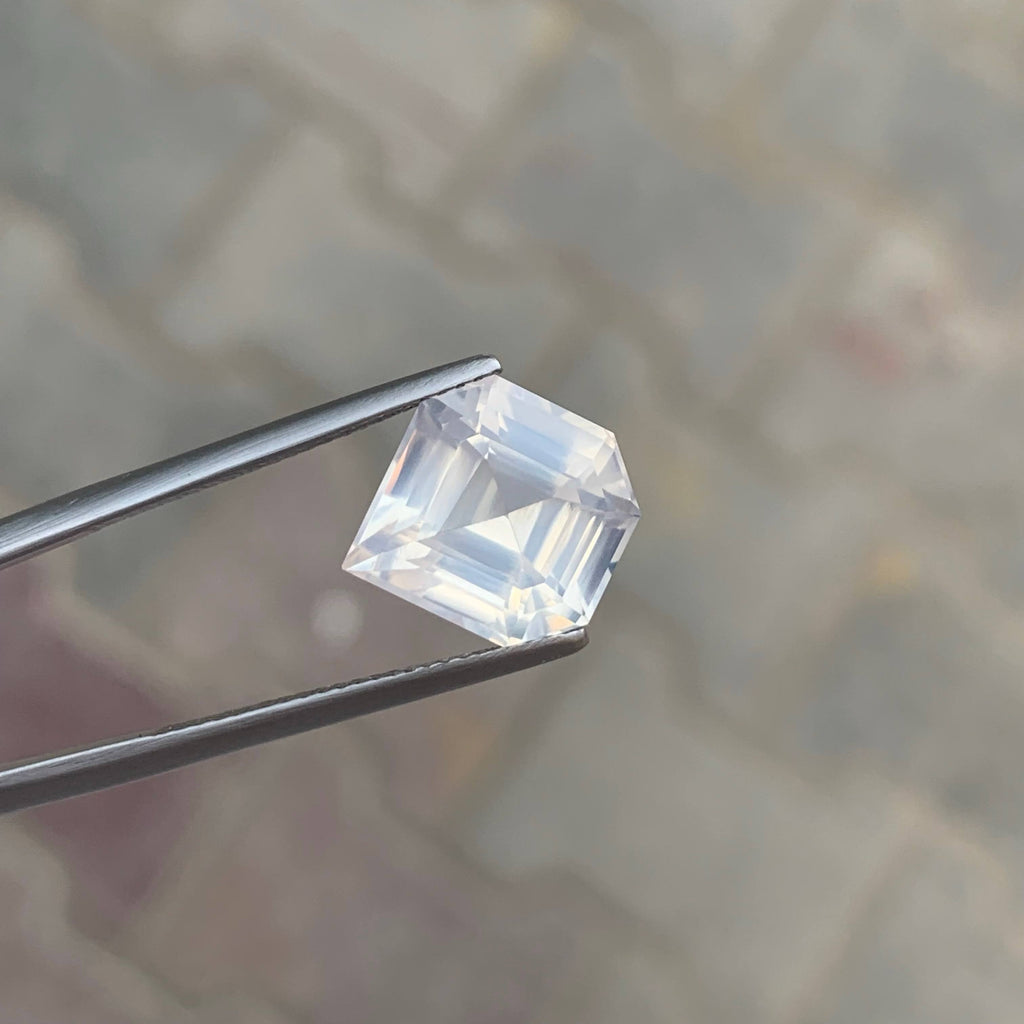 6.40 Carat Milky Quartz Fancy Cut Africa VVS Untreated