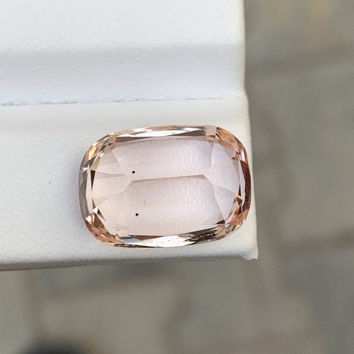 11.40 Carat Natural Loose Golden Color Topaz Stone Cushion Cut Pakistan Gemstone