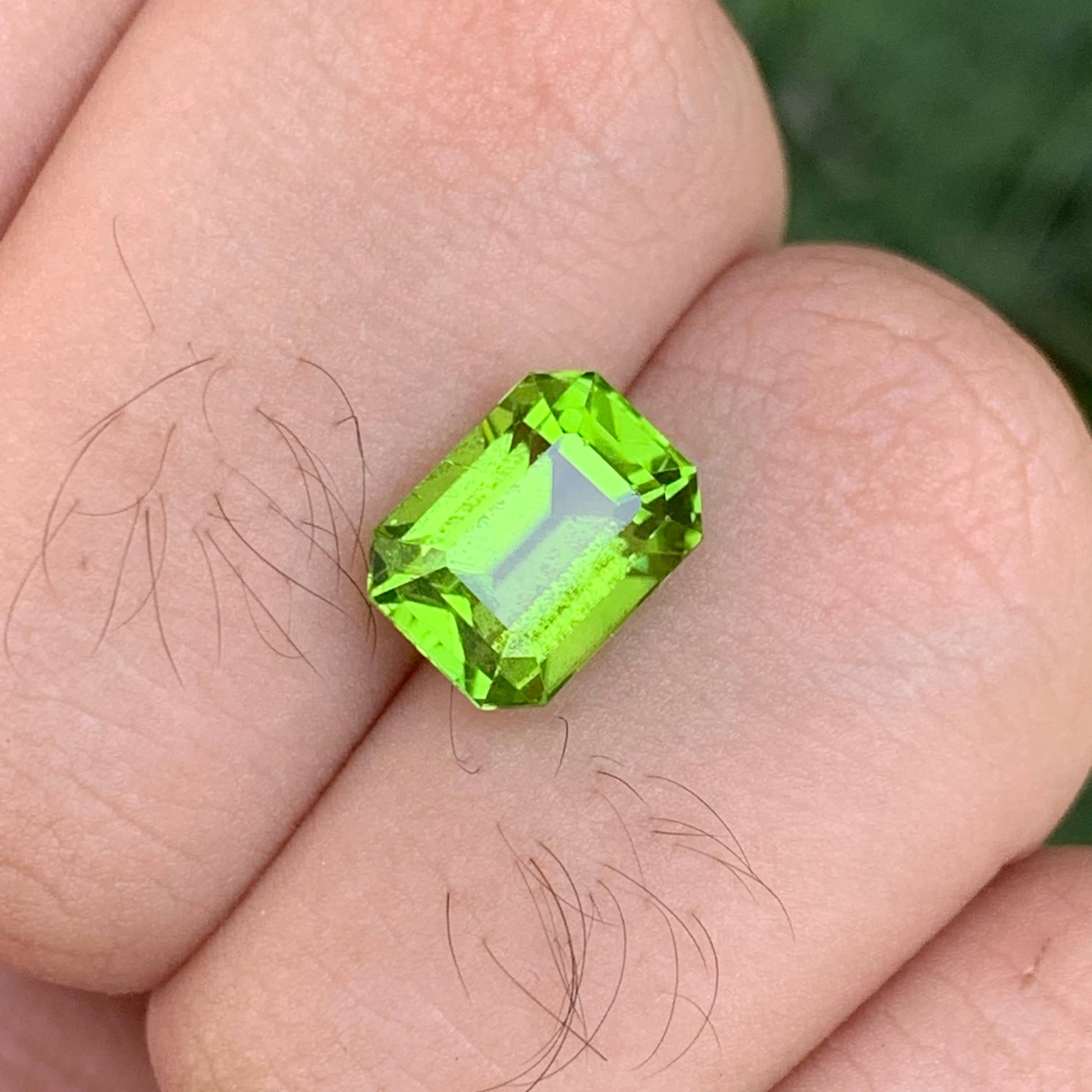 3.65 Carat Apple Green Peridot