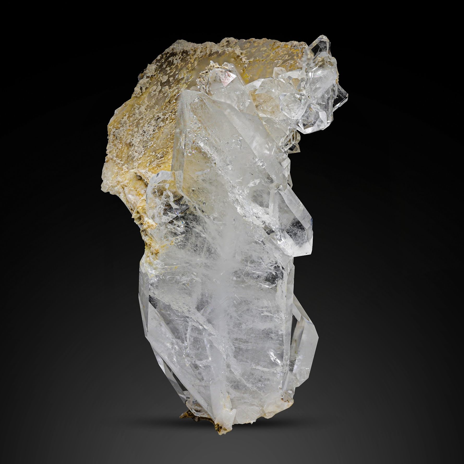 Faden Quartz Crystals With Calcite From Pakistan