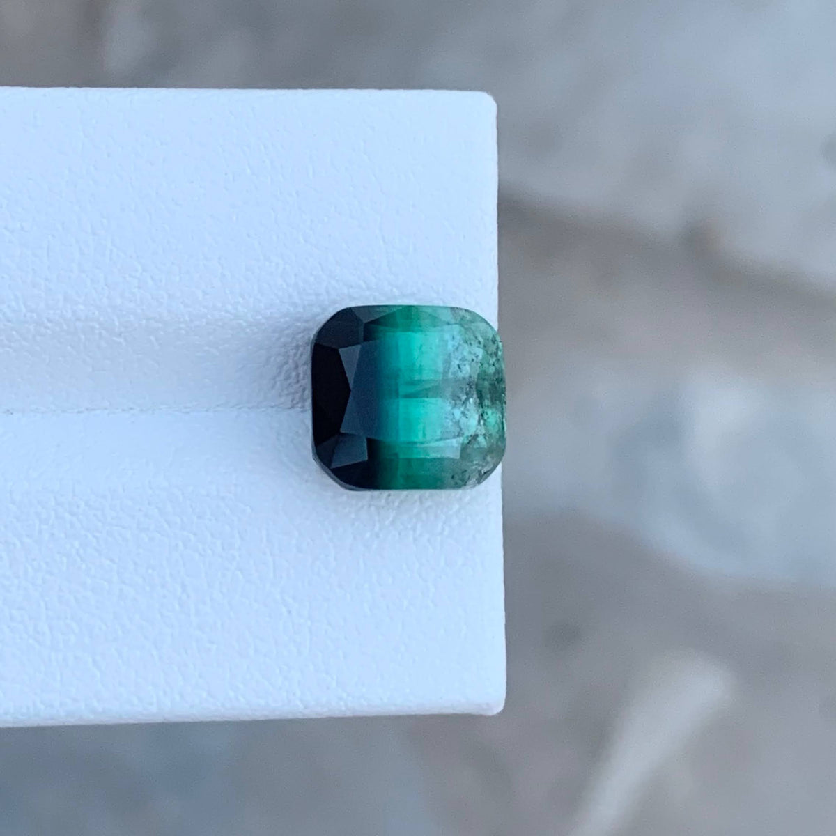 6.50 Carat Natural Loose Bicolor Tourmaline Stone Cushion Cut Afghan Gemstone