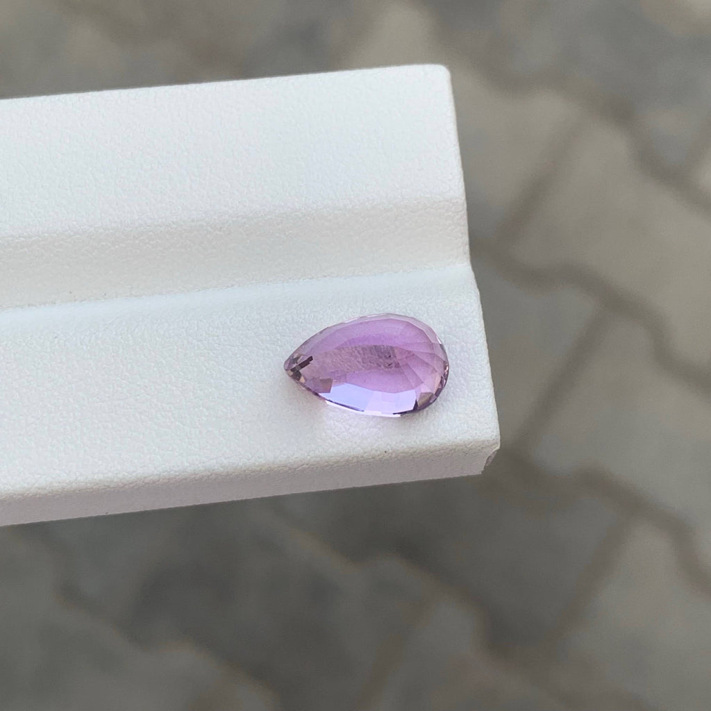 4.55 Carat Pink Kunzite Pear Fancy Cut Afghanistan Eye Clean Heated