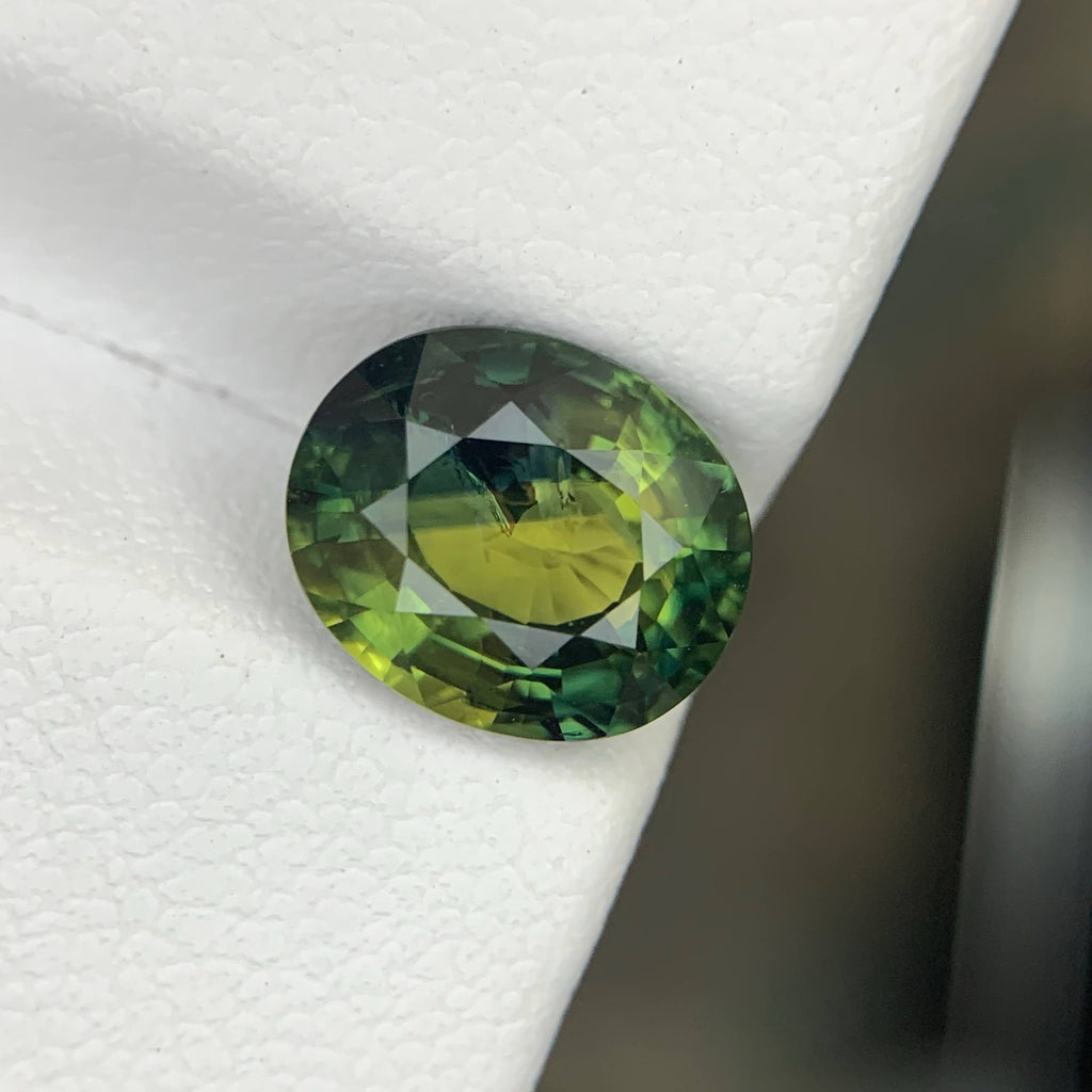 3.19 Carat Natural Loose Certified Parti Sapphire Stone Oval Cut Madagascar Gem