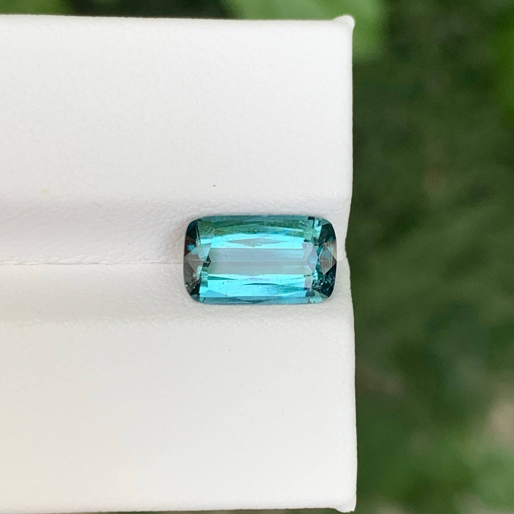 2.35 Ct Blue Tourmaline Cushion Cut