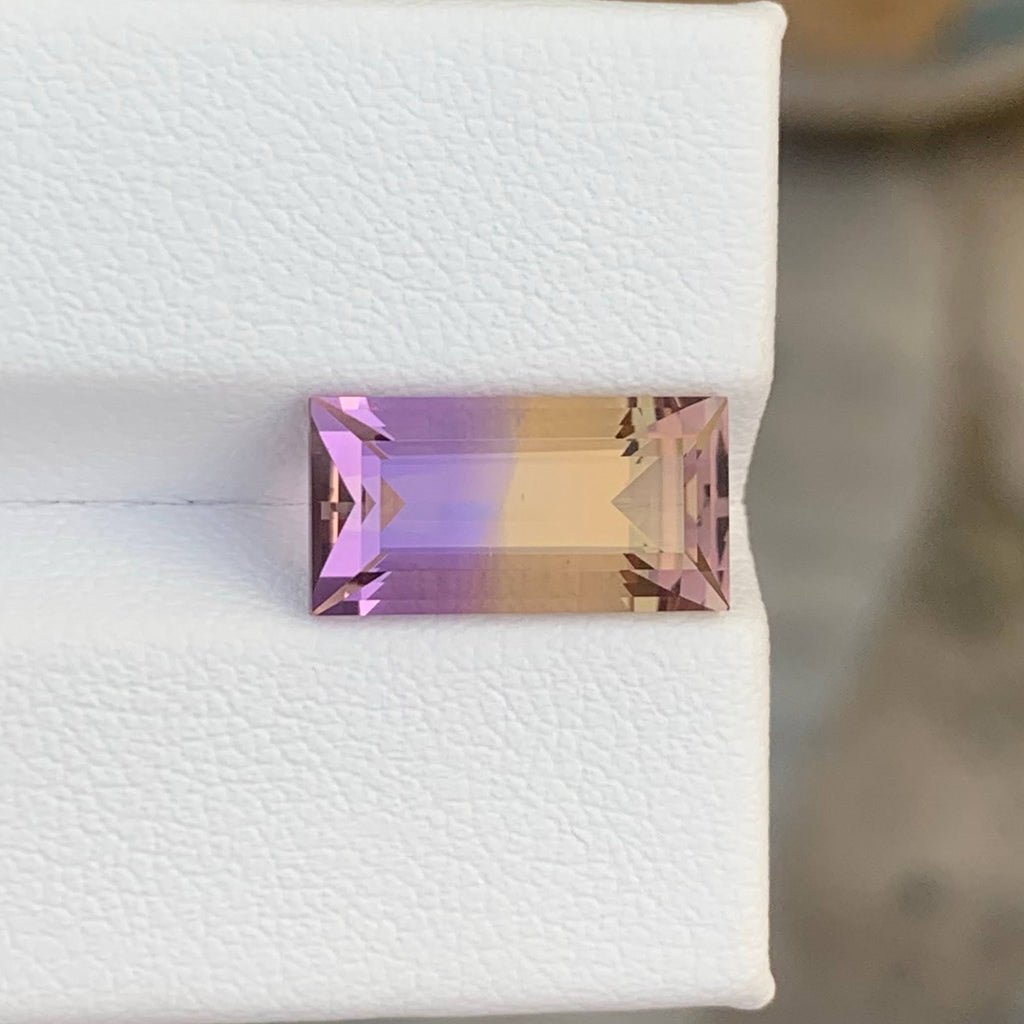 4.55 Ct Bicolor Ametrine Baguette Cut