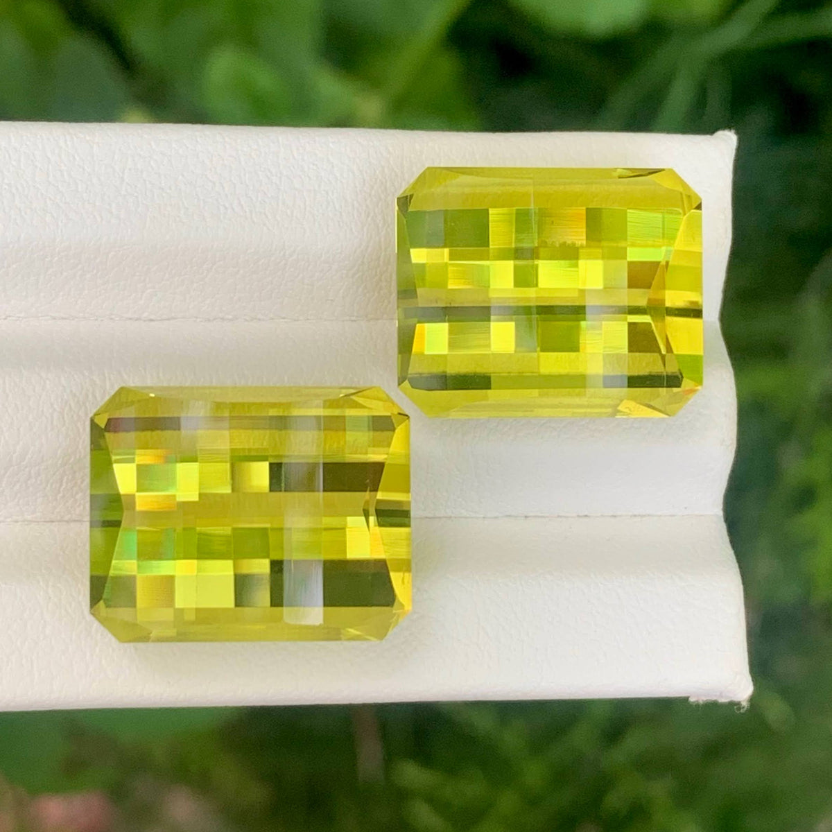 38-40-carat-lemon-color-citrine-pair-pixel-cut-african-gemstones