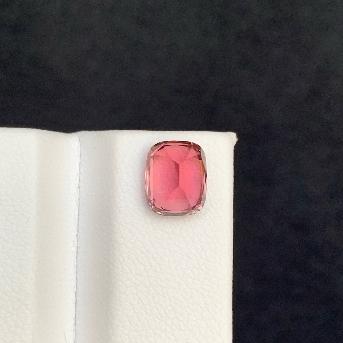 2.05 Carat Vivid Pink Tourmaline Cushion Cut Afghan Gemstone