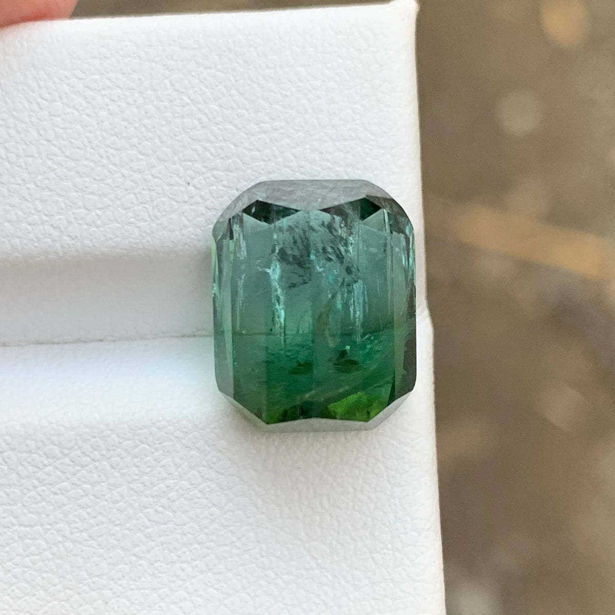 9.25 Carat Natural Loose Bicolor Tourmaline Stone Cushion Cut Afghan Gemstone