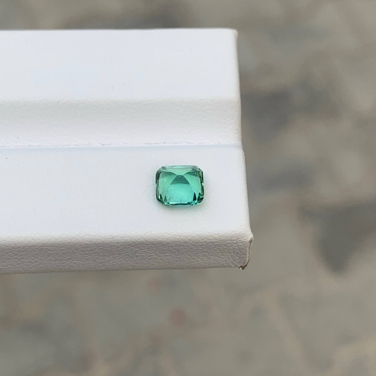 0.95 Carat Natural Loose Mint Green Tourmaline Cushion Cut Afghan Gemstone