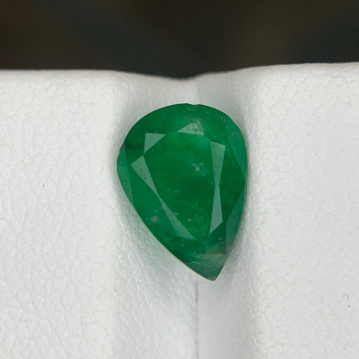 2.00 Carat Natural Loose Deep Green Color Emerald Pear Cut Swat Gemstone