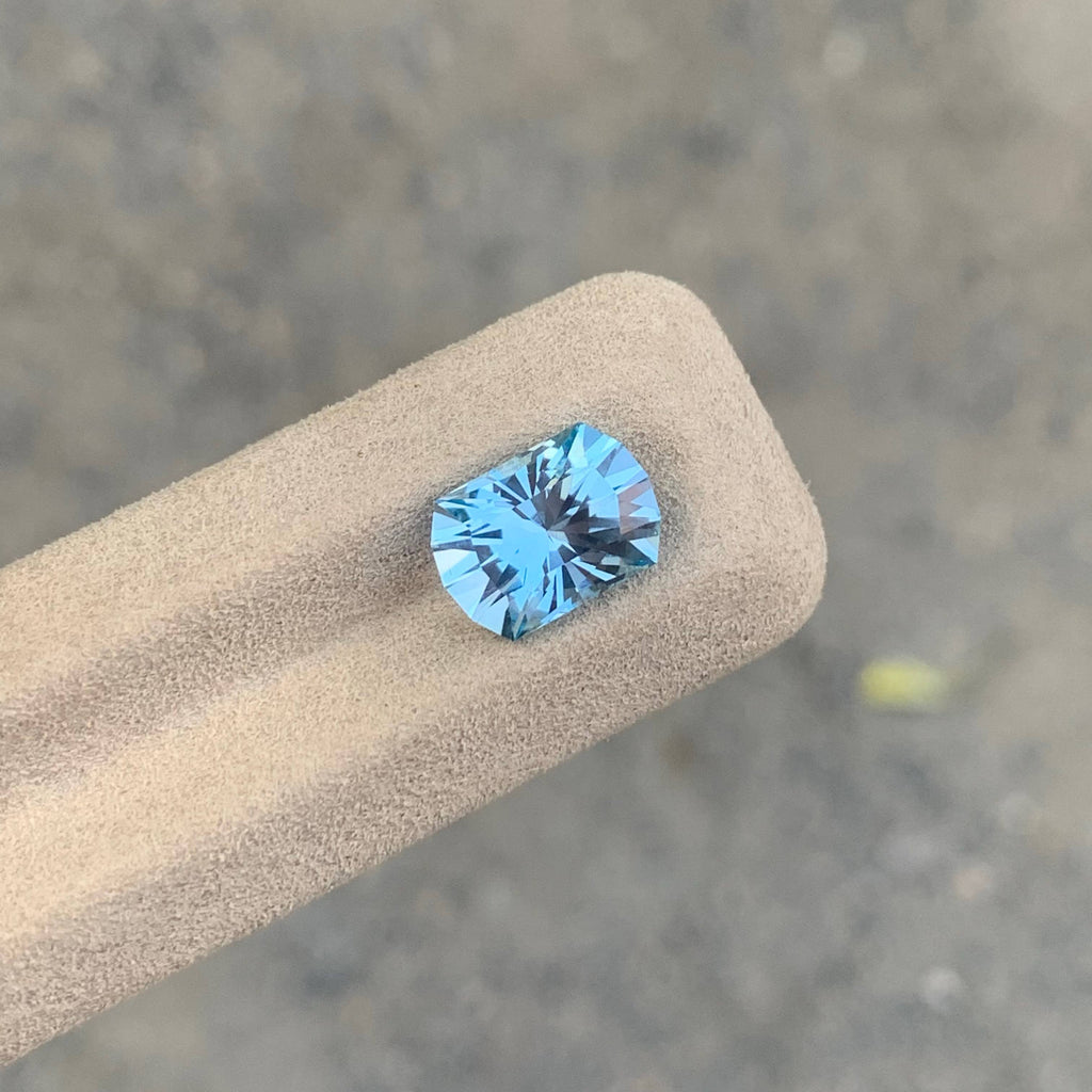 4.40 Carat Sky Blue Topaz Fancy Cut Africa Loupe Clean Untreated
