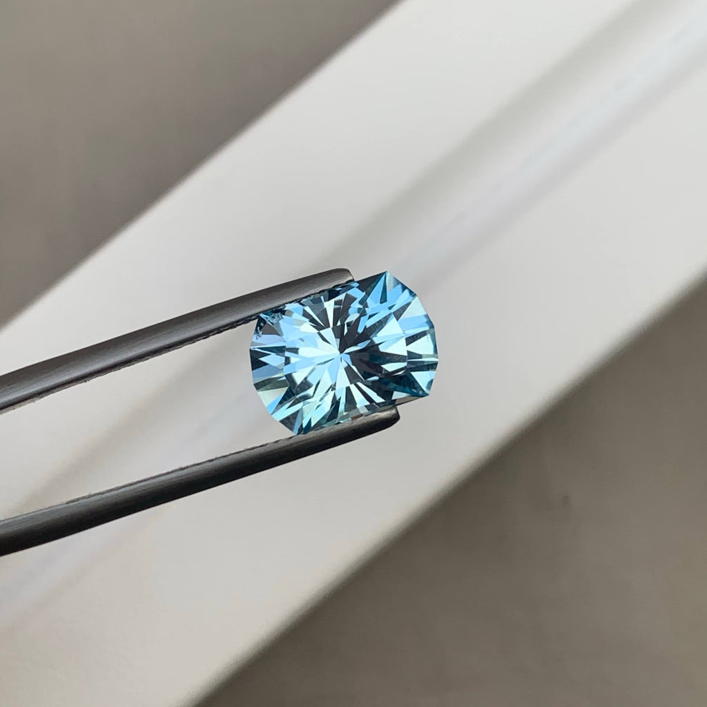 4.40 Carat Sky Blue Topaz Fancy Cut Africa Loupe Clean Untreated