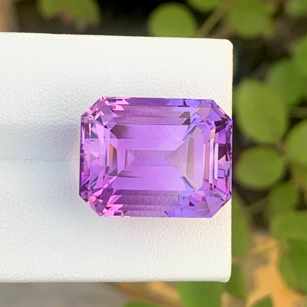 24.35 Ct Purple Amethyst Emerald Cut