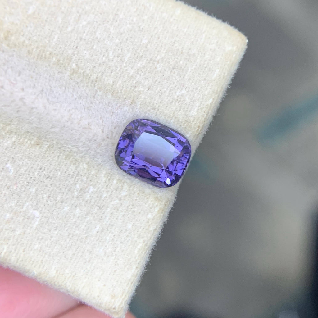 AIG Certified 2.16 Carat Purple Spinel Tanzania VVS Untreated