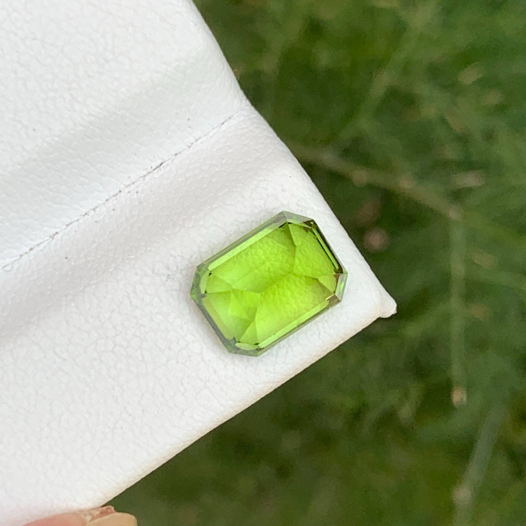 3.65 Carat Apple Green Peridot