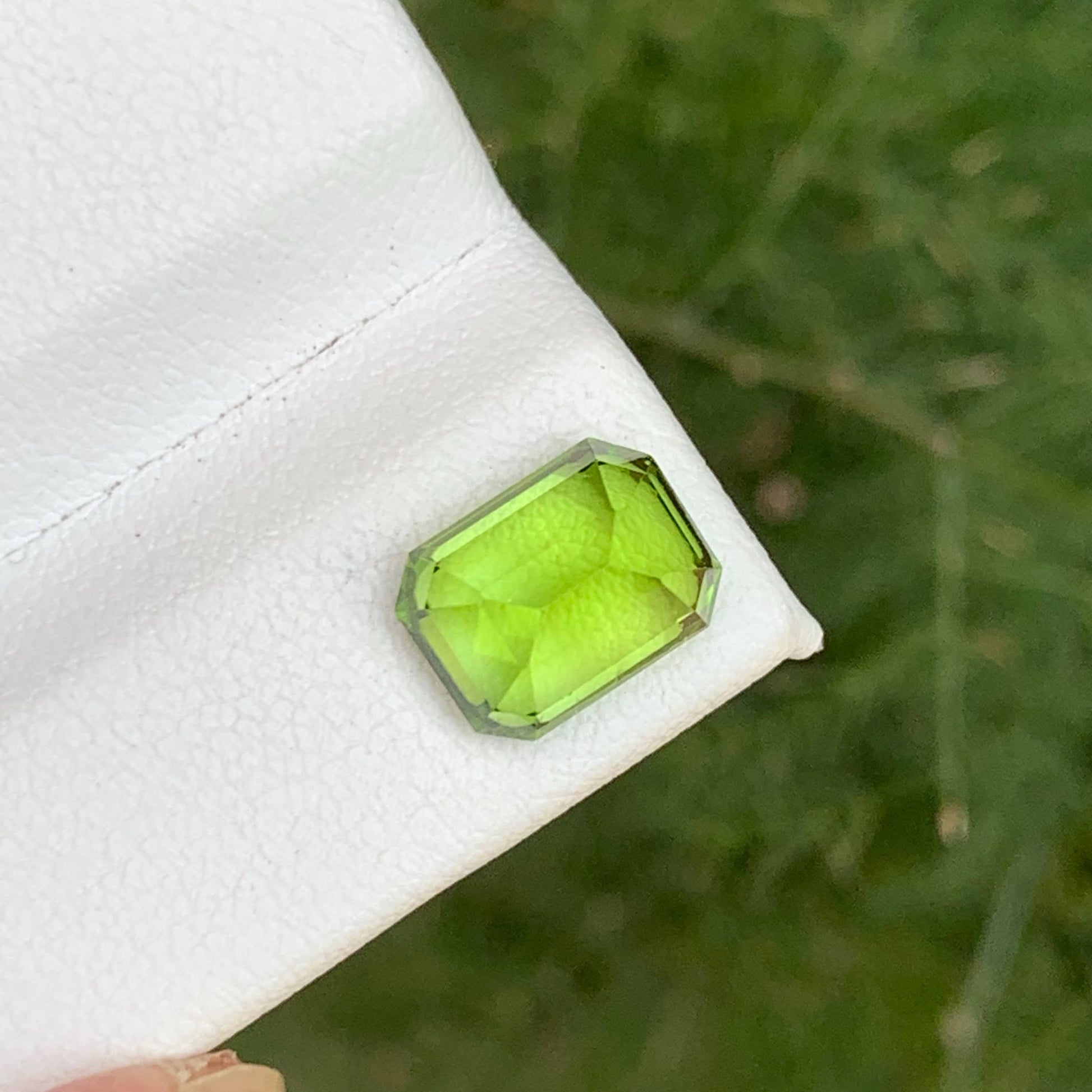 3.65 Carat Apple Green Peridot
