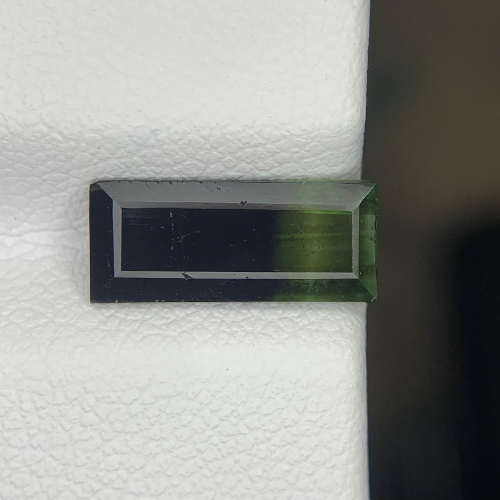 2.45 Carat Bicolor Tourmaline Baguette Cut Pakistan | SI Untreated