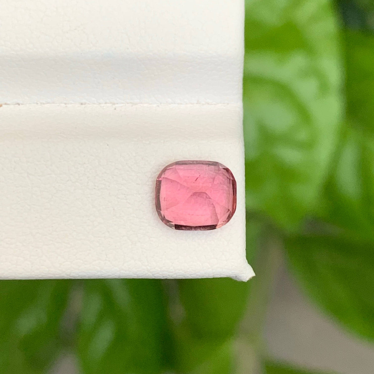 1.65 Carat Natural Loose Pink Tourmaline Stone Cushion Cut Afghan Gemstone