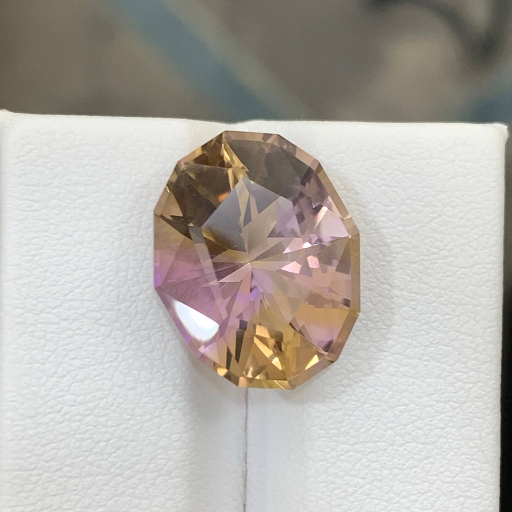 9.90 Carat Natural Loose Bicolor Ametrine Oval Fancy Cut Brazilian Gemstone