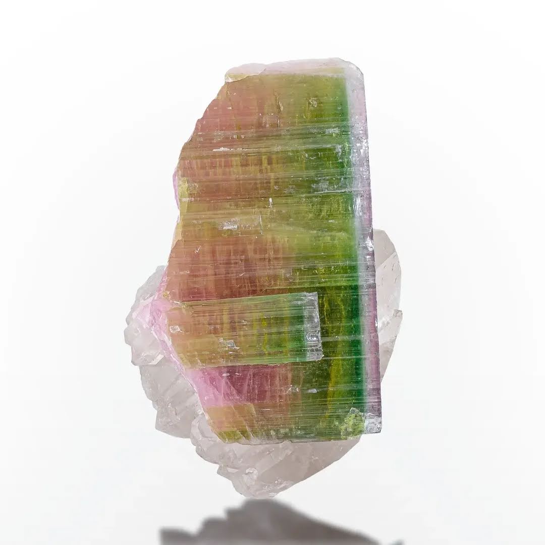 Bicolor Tourmaline With Quartz