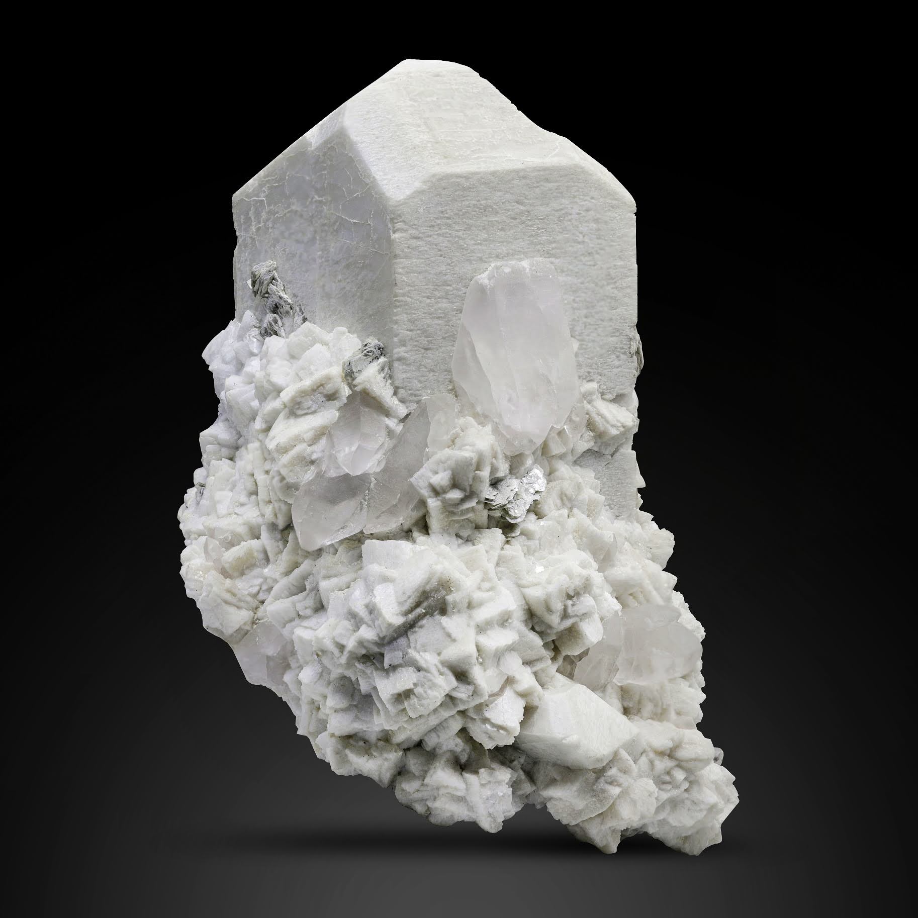 Feldspar With Quartz And Cleavelandite From Pakistan