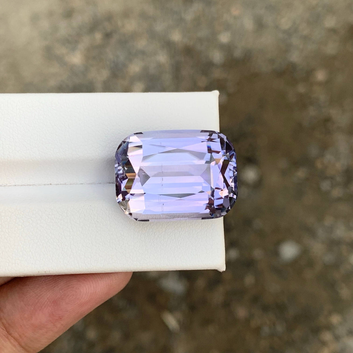 39.00 Carat Natural Loose Purplish No Heat Kunzite Cushion Cut Afghan Gemstone