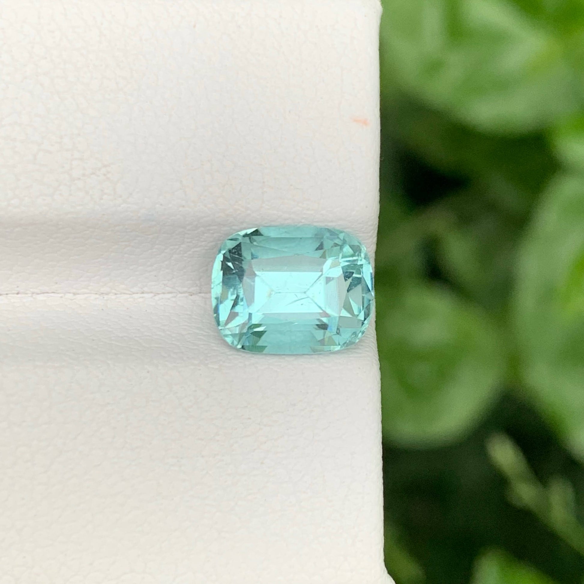  2.40 Ct Natural Seafoam Tourmaline Cushion 