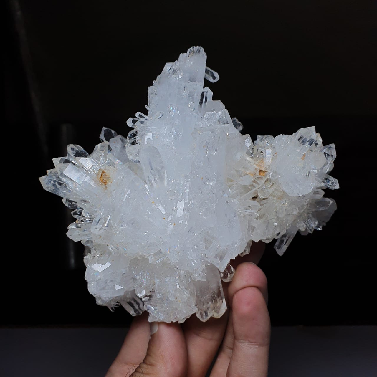 Gorgeous Pointed Quartz Crystals Cluster