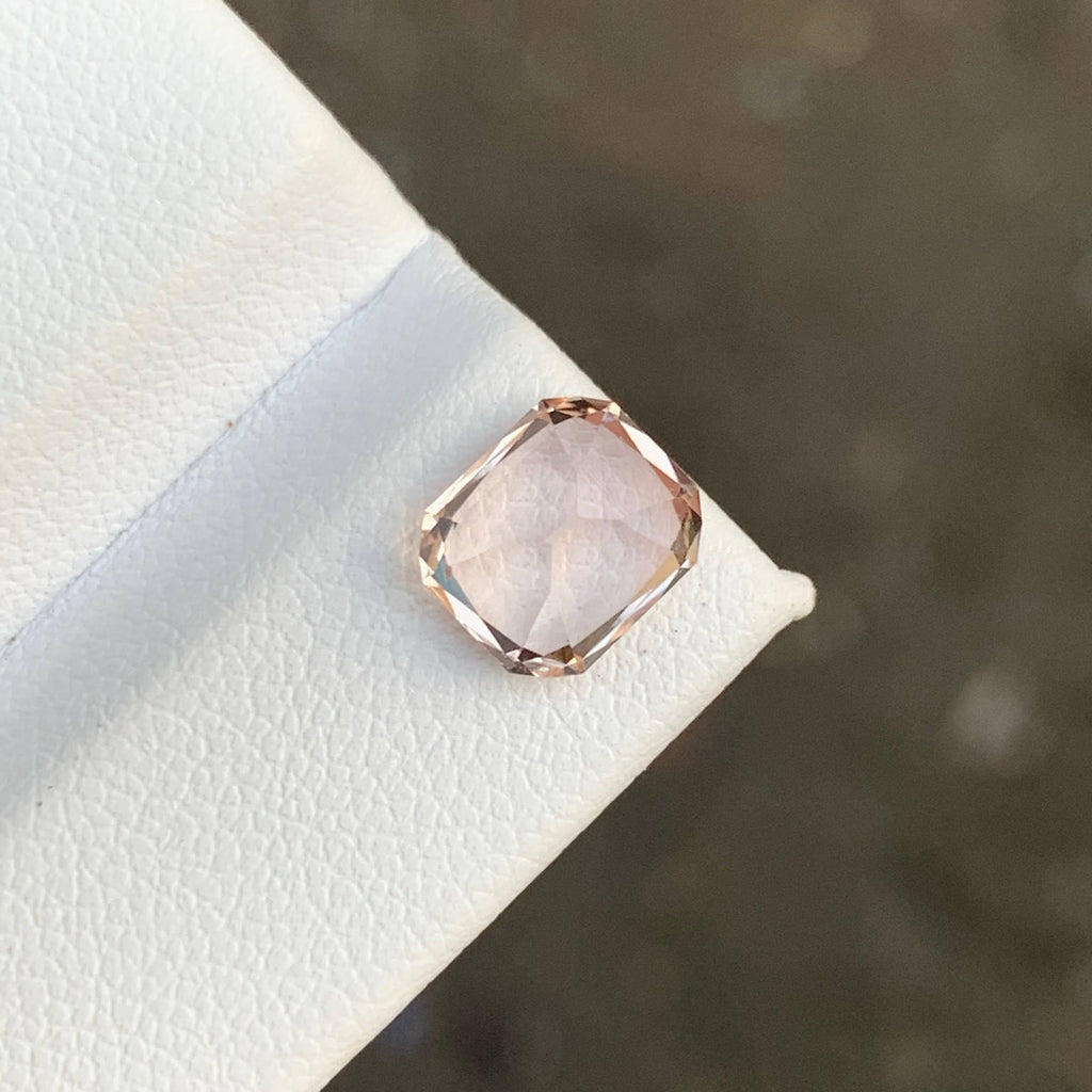2.45 Carat Golden Topaz Cushion Cut Pakistan VVS Untreated