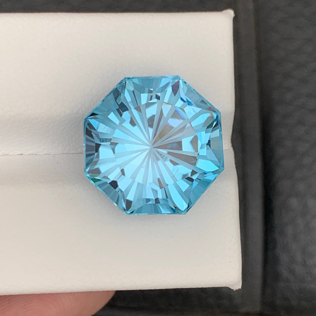 19.00 Carat Natural Loose Sky Blue Topaz Fancy Cut  African Gemstone