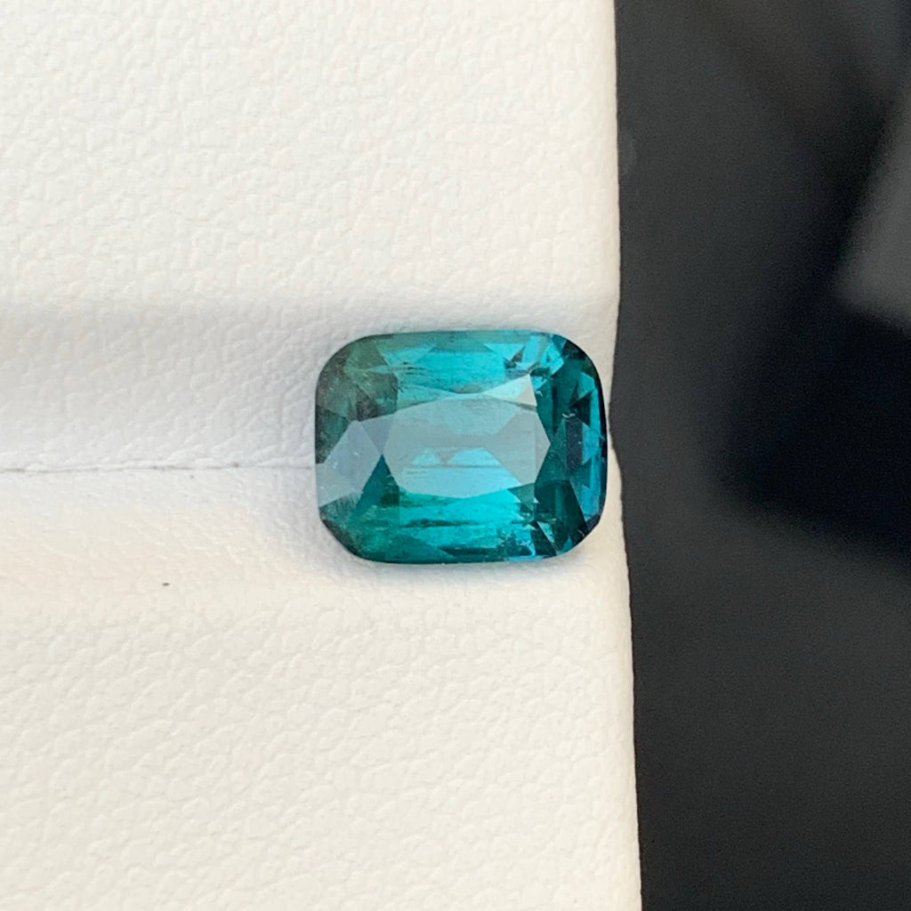 2.45 Ct Blue Tourmaline Cushion Cut
