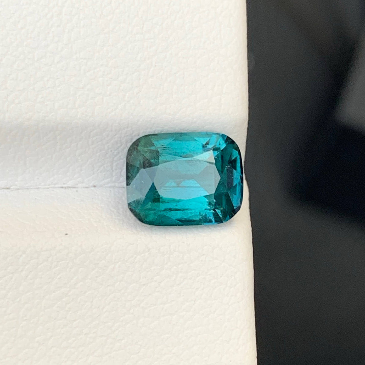 2.45 Ct Blue Tourmaline Cushion Cut
