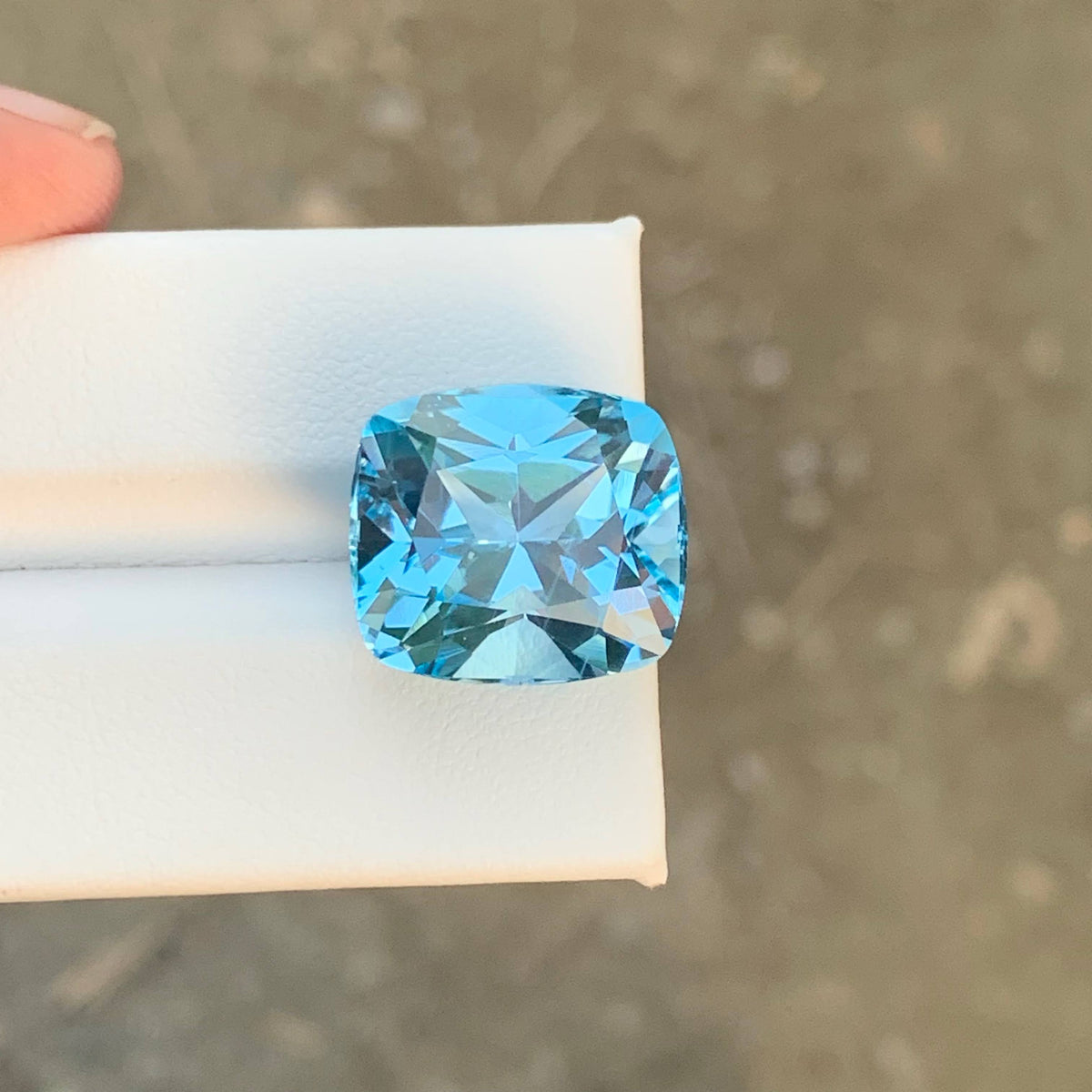 22.10 Carat Natural Loose Sky Blue Color Topaz Fancy Cut African Gemstone