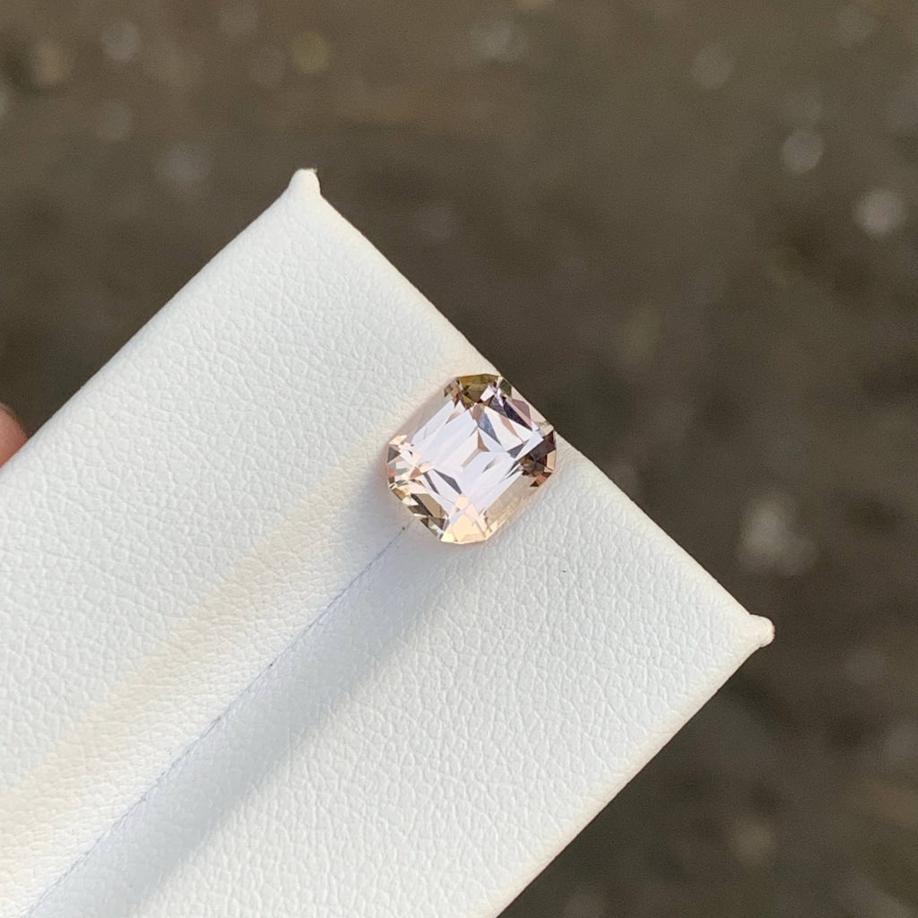 2.45 Carat Golden Topaz Cushion Cut Pakistan VVS Untreated