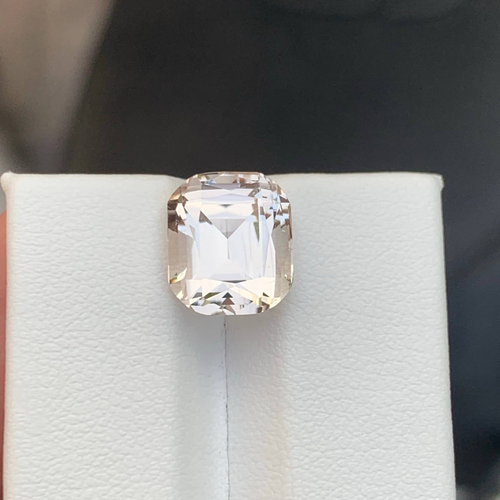 7.20 Carat Natural Loose Light Color Topaz Stone Cushion Cut Pakistan Gemstone