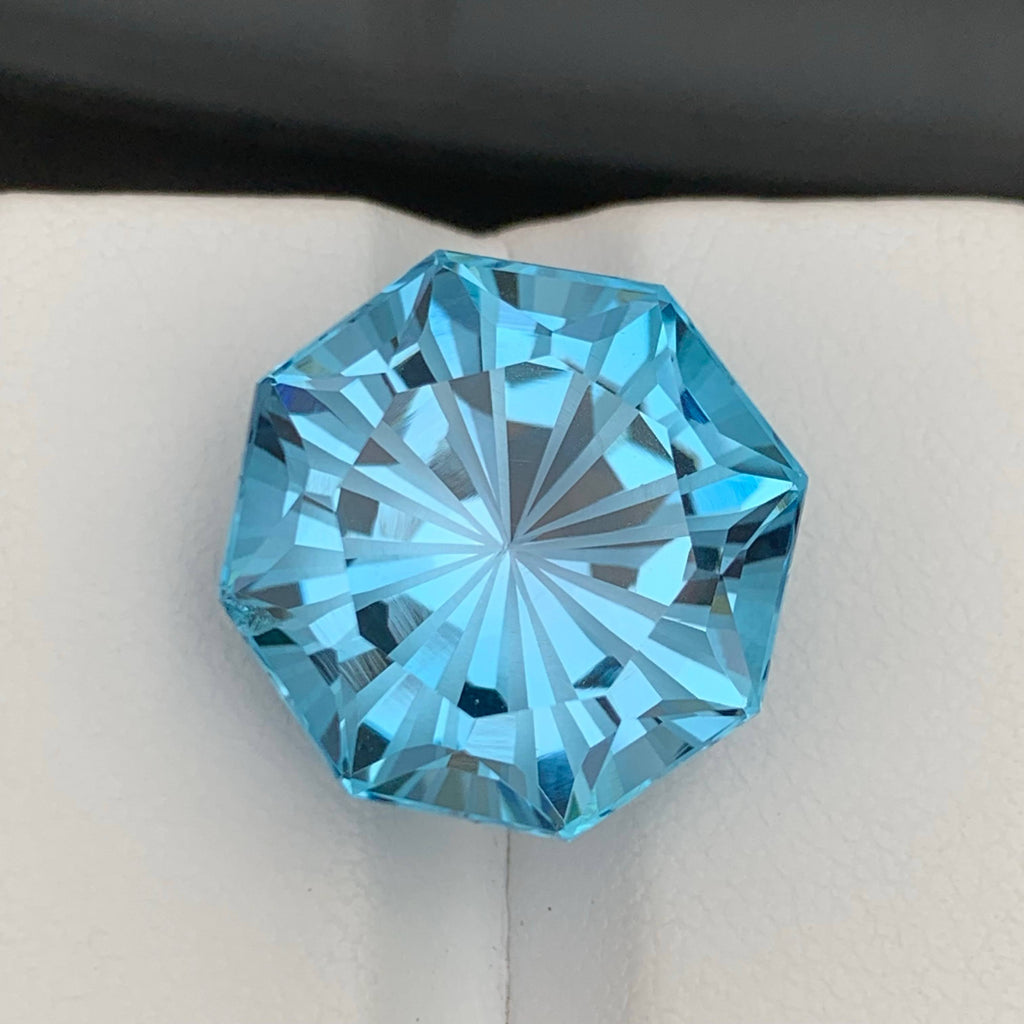 19.00 Carat Natural Loose Sky Blue Topaz Fancy Cut  African Gemstone