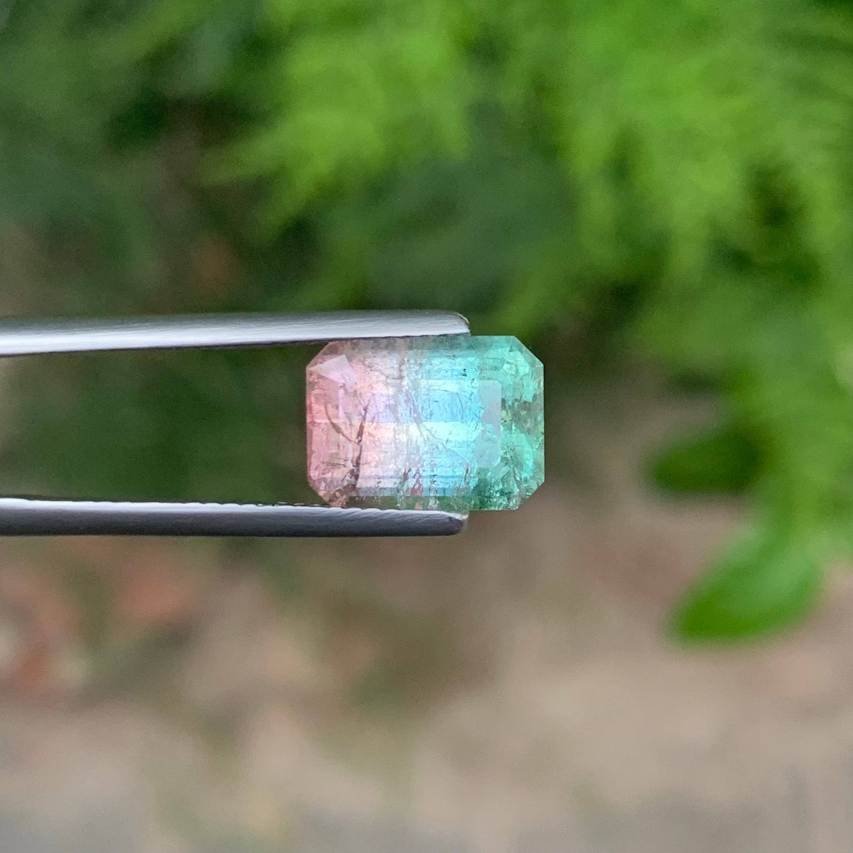 4.95 Carat Natural Bicolor Watermelon Tourmaline Stone Afghan Gemstone