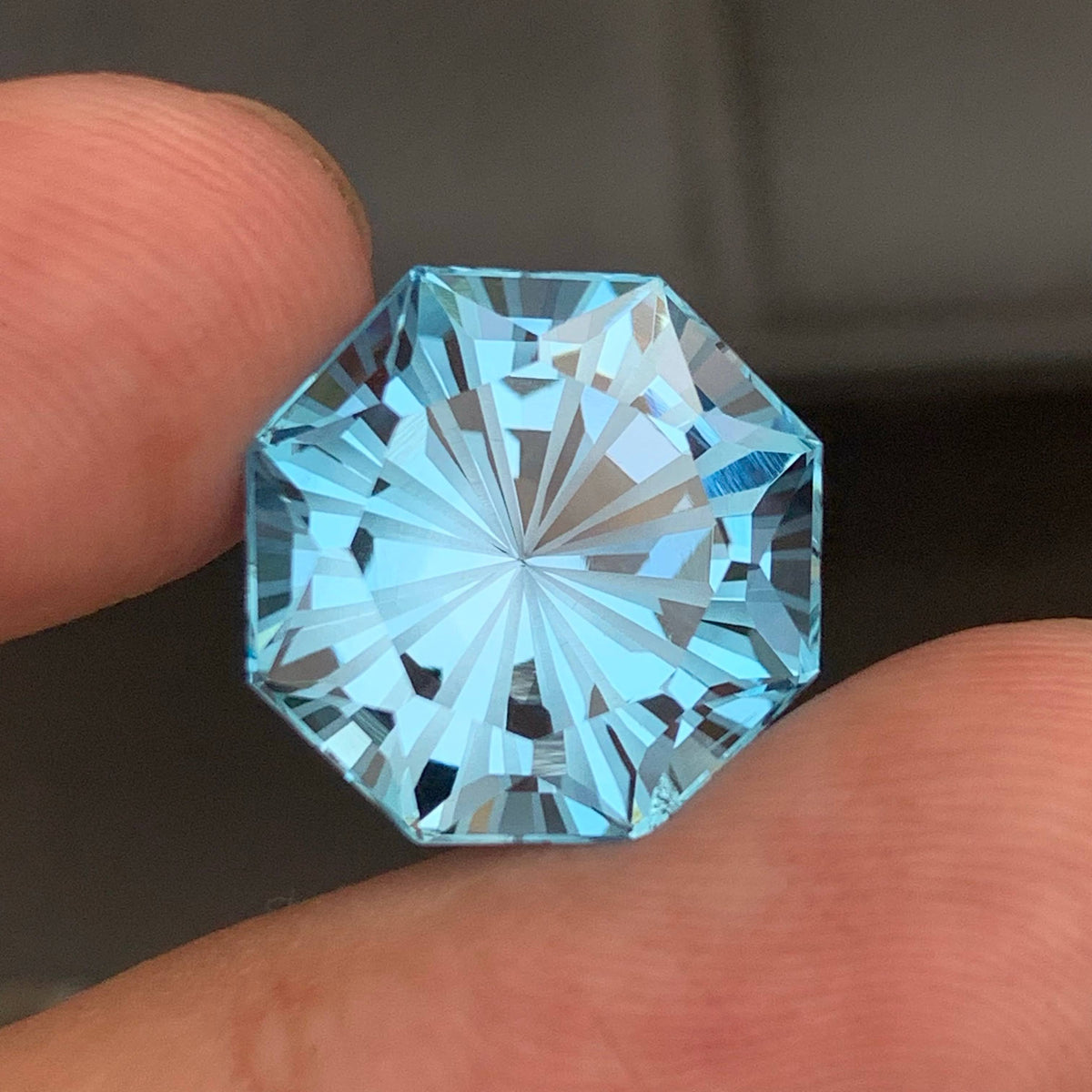 19.00 Carat Natural Loose Sky Blue Topaz Fancy Cut  African Gemstone