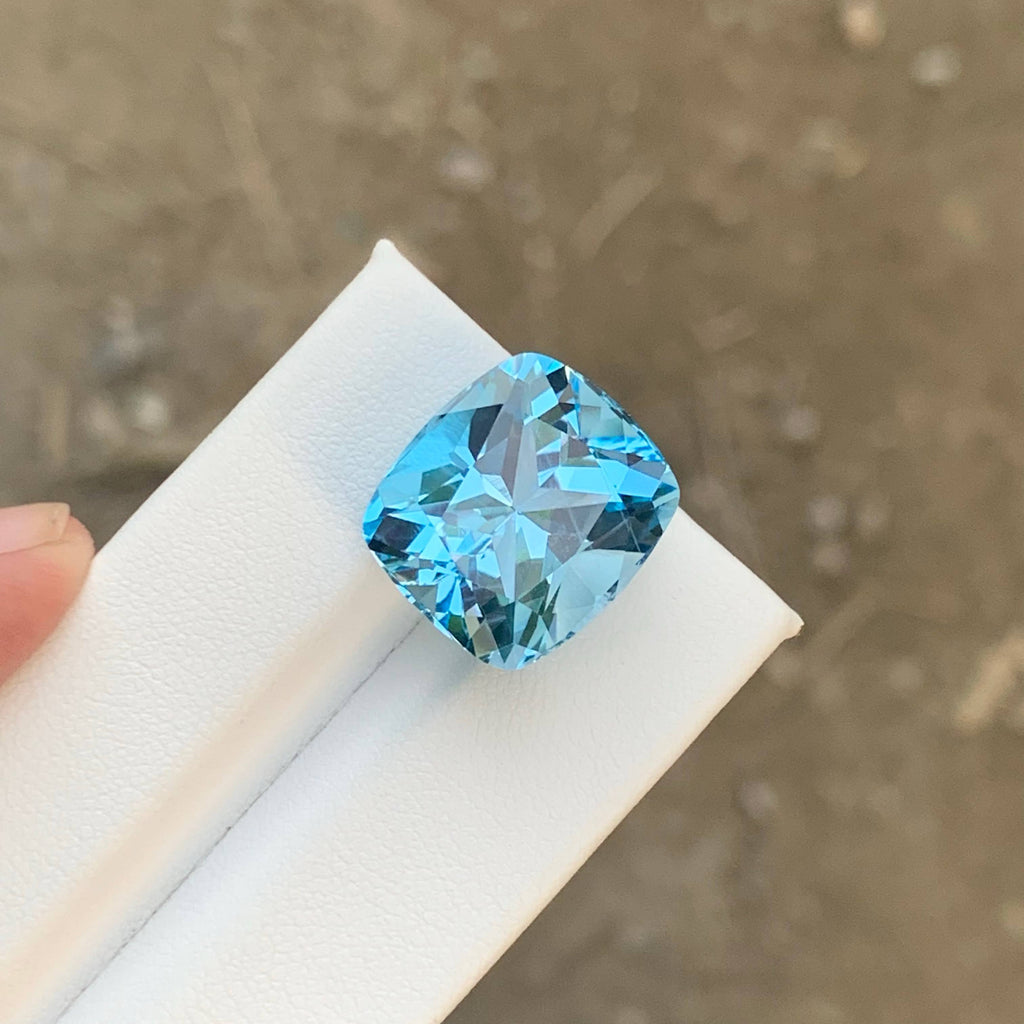 22.10 Carat Natural Loose Sky Blue Color Topaz Fancy Cut African Gemstone