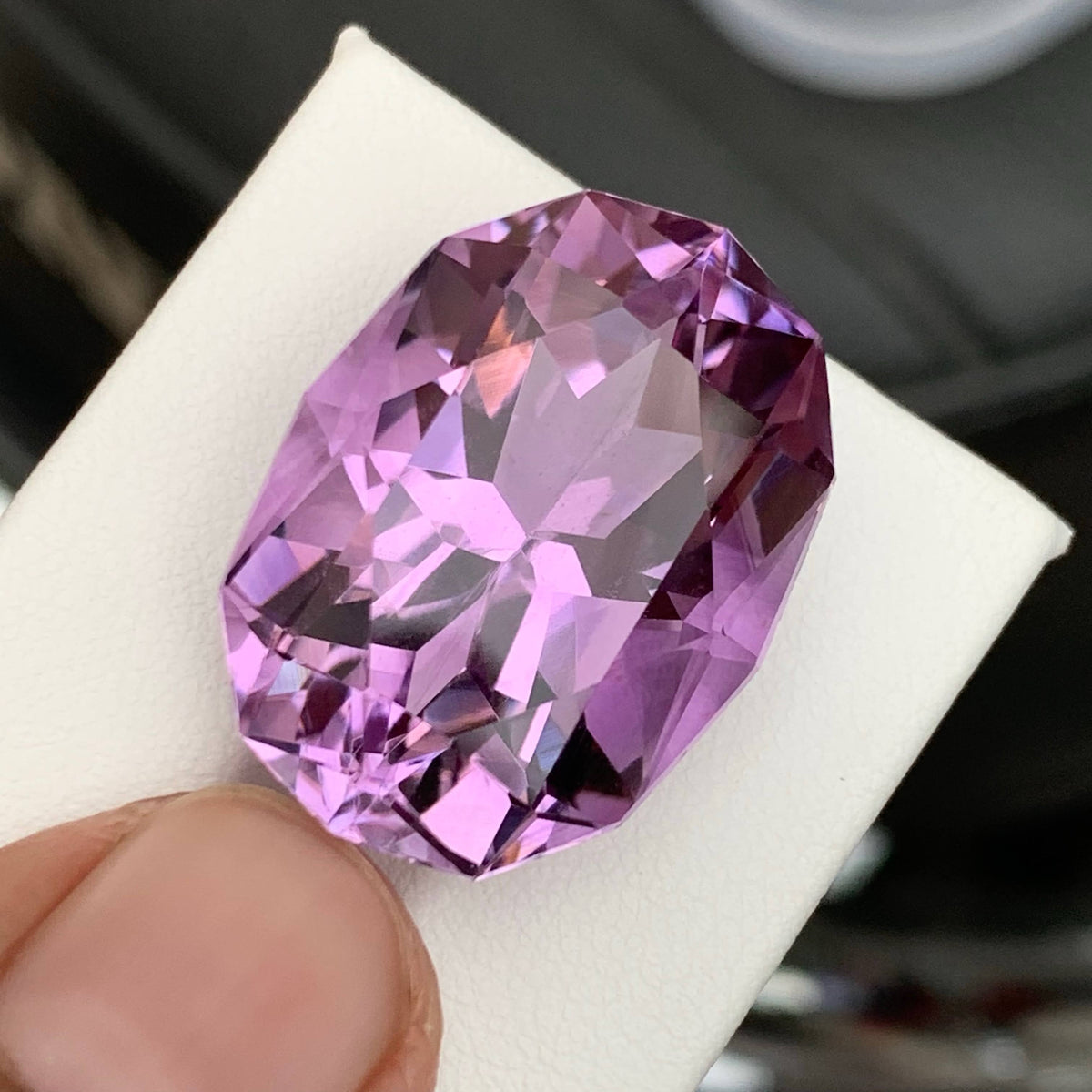 35.20 Carat Natural Loose Purple Amethyst Stone Fancy Cut Brazilian Gemstone