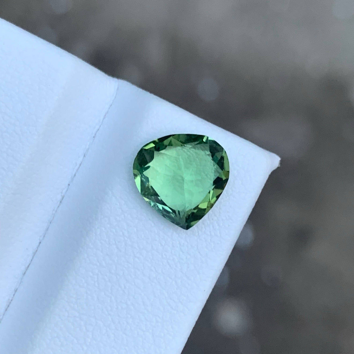 2.25 Carat Natural Mint Green Tourmaline Pear Cut Afghan Gemstone