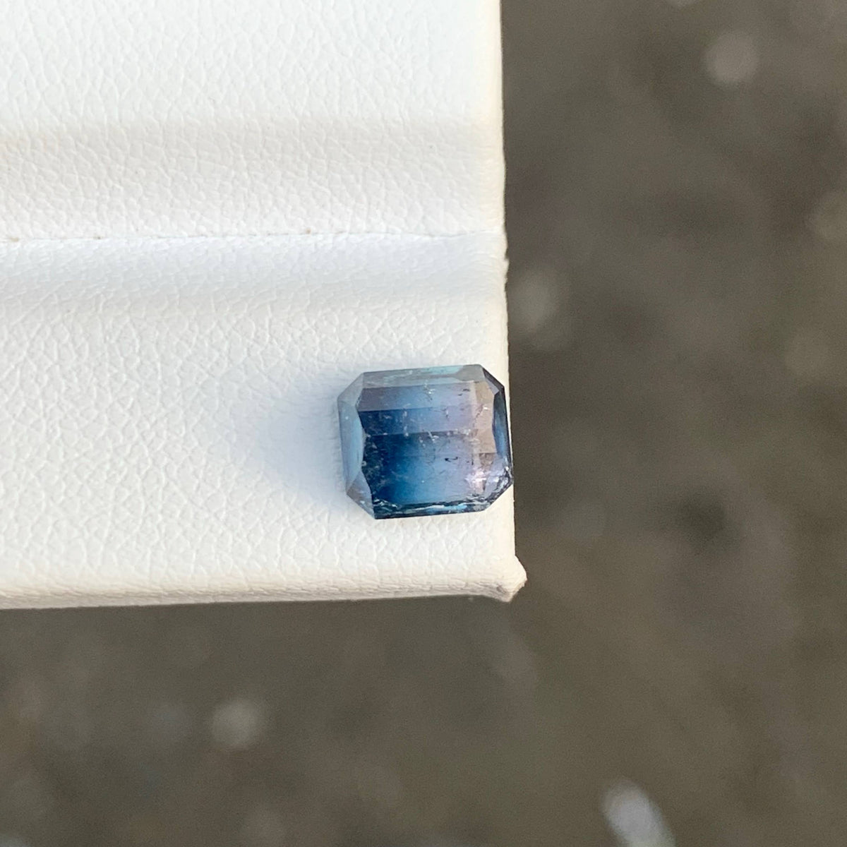 2.15 Carat Bicolor Tourmaline Emerald Cut Afghanistan SI Untreated