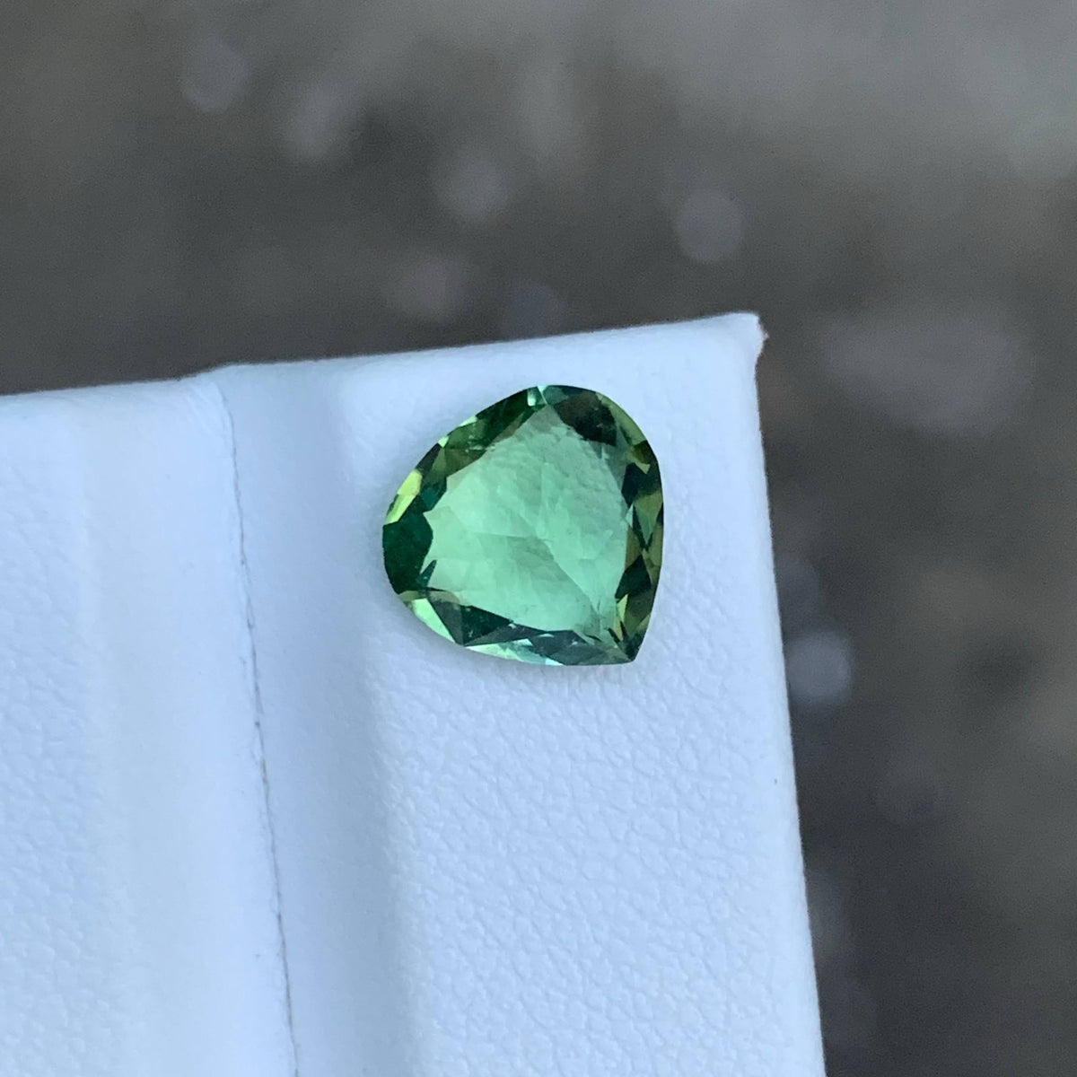 2.25 Carat Natural Mint Green Tourmaline Pear Cut Afghan Gemstone