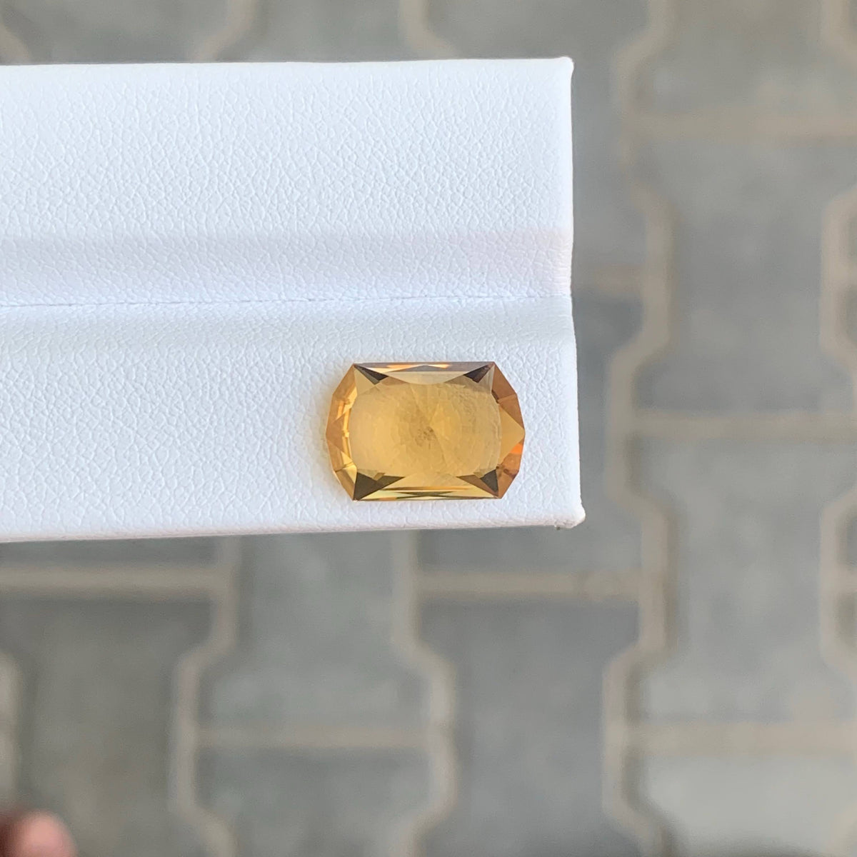 5.55 Carat Golden Citrine Fancy Cut Brazilian Gemstone, Eye Clean, Untreated