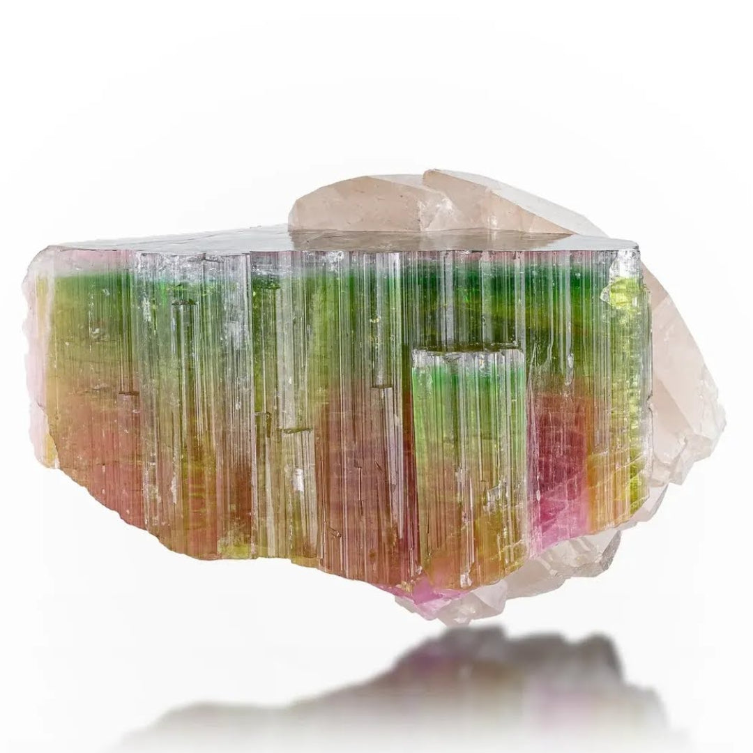 Bicolor Tourmaline With Quartz