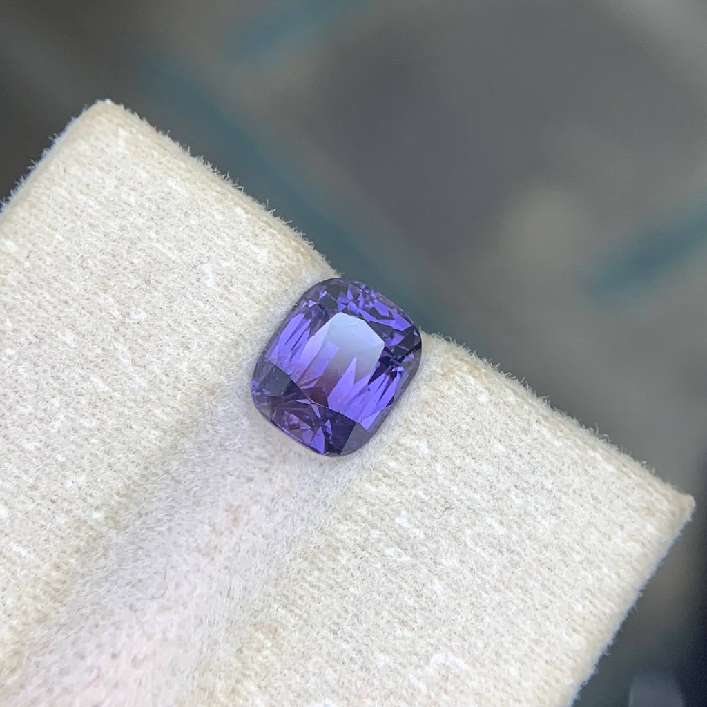 AIG Certified 2.16 Carat Purple Spinel Tanzania VVS Untreated