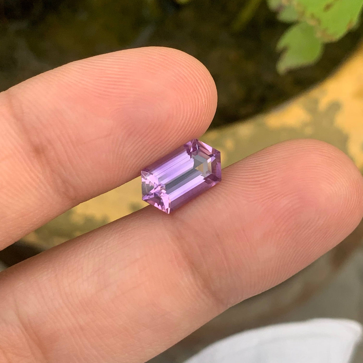 3.05 Carat Natural Loose Purple Amethyst Stone Fancy Cut Brazilian Gemstone