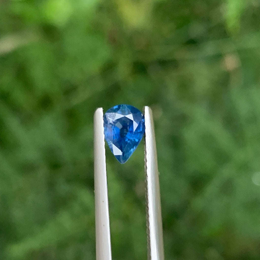 0.85 Carat Blue Sapphire Pear Cut