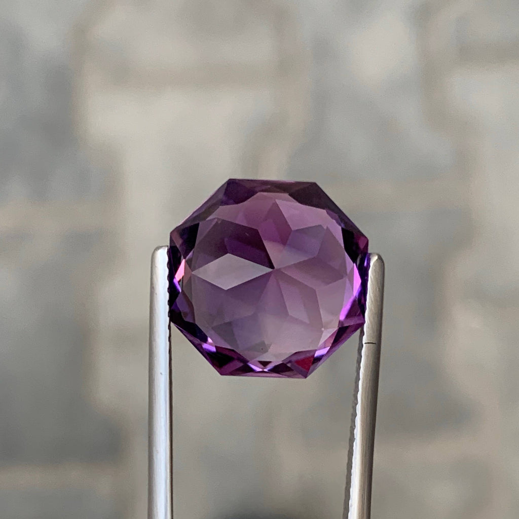 10.60 Carat Natural Loose Purple Amethyst Stone Fancy Cut Brazilian Gemstone