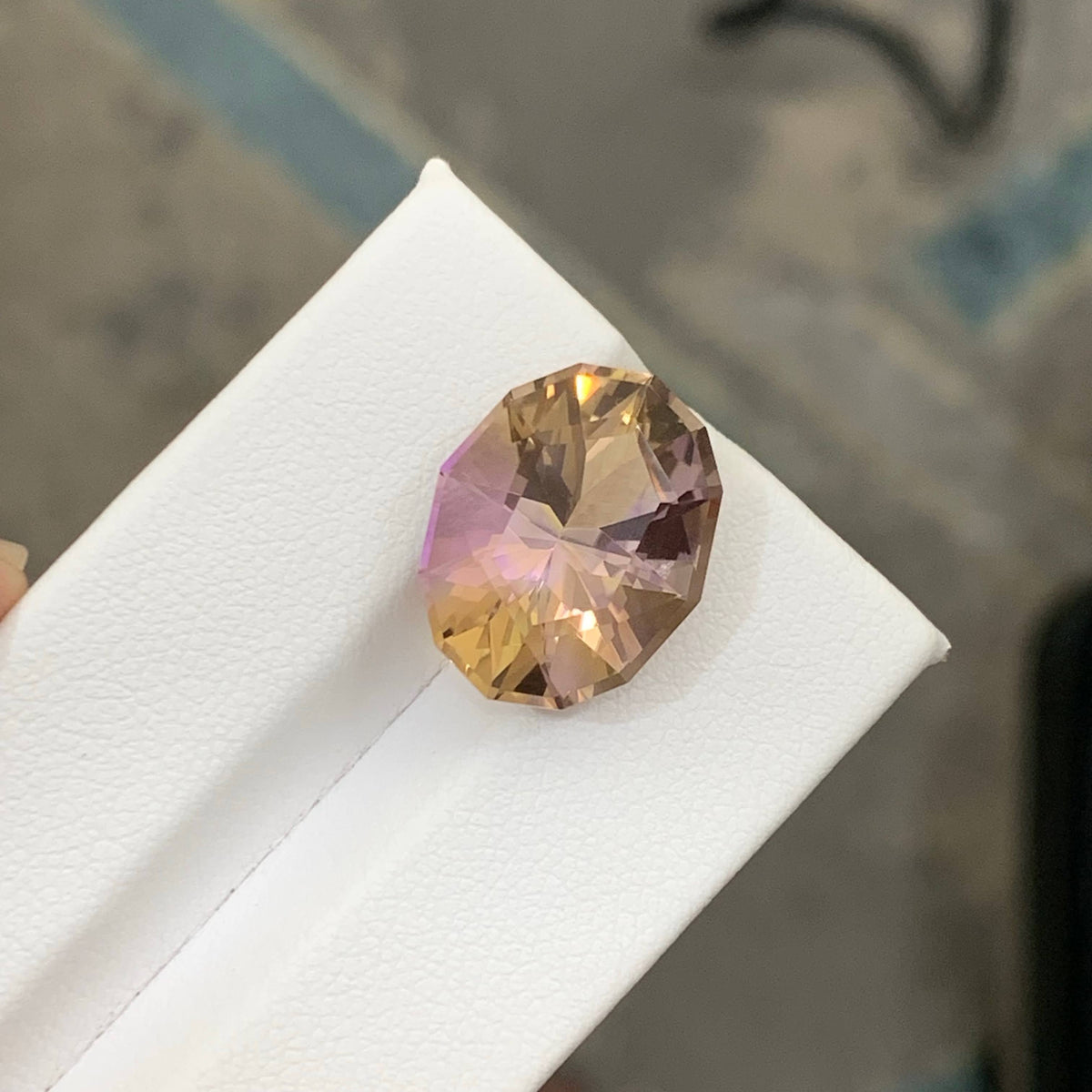 9.90 Carat Natural Loose Bicolor Ametrine Oval Fancy Cut Brazilian Gemstone